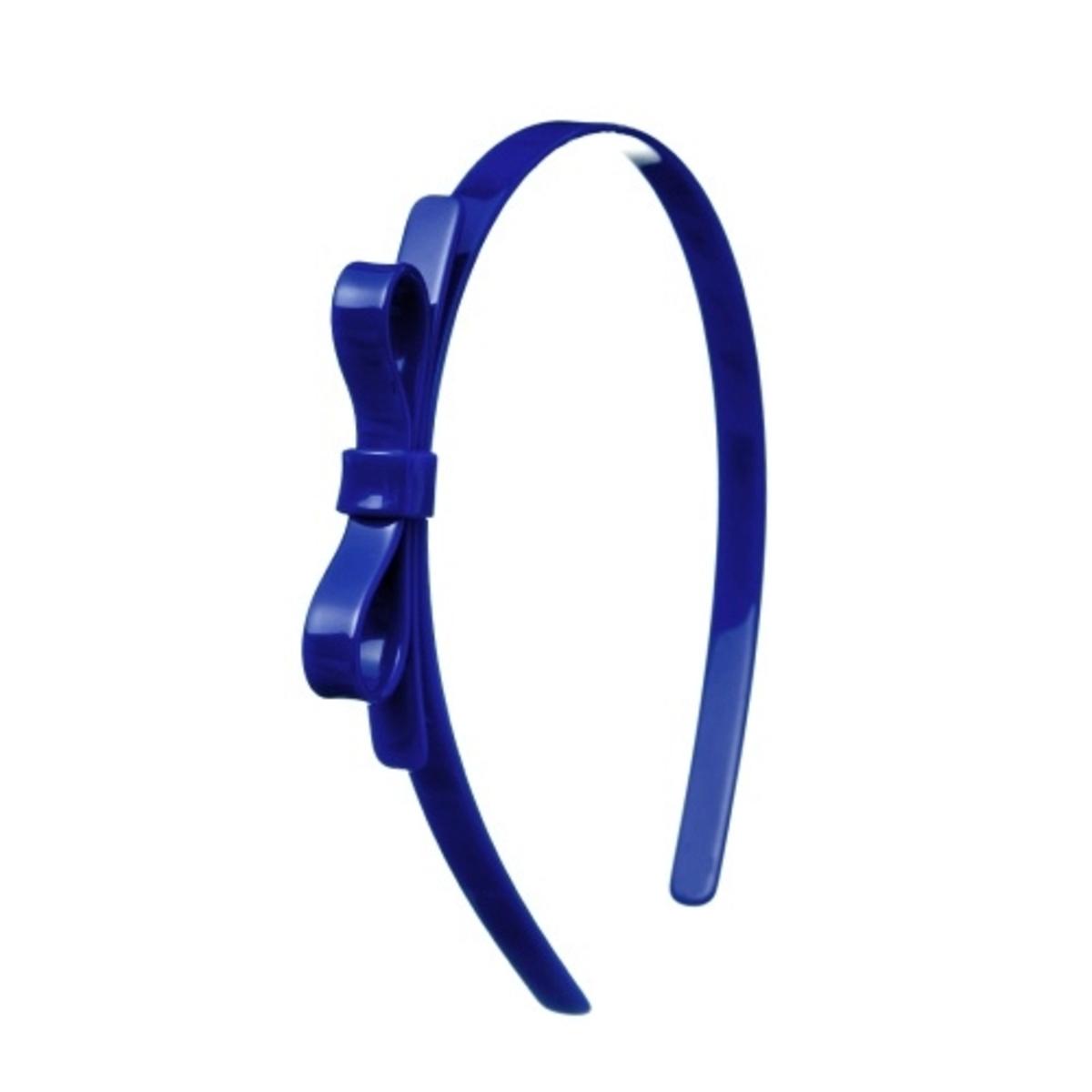 Headband - Thin Bow Navy