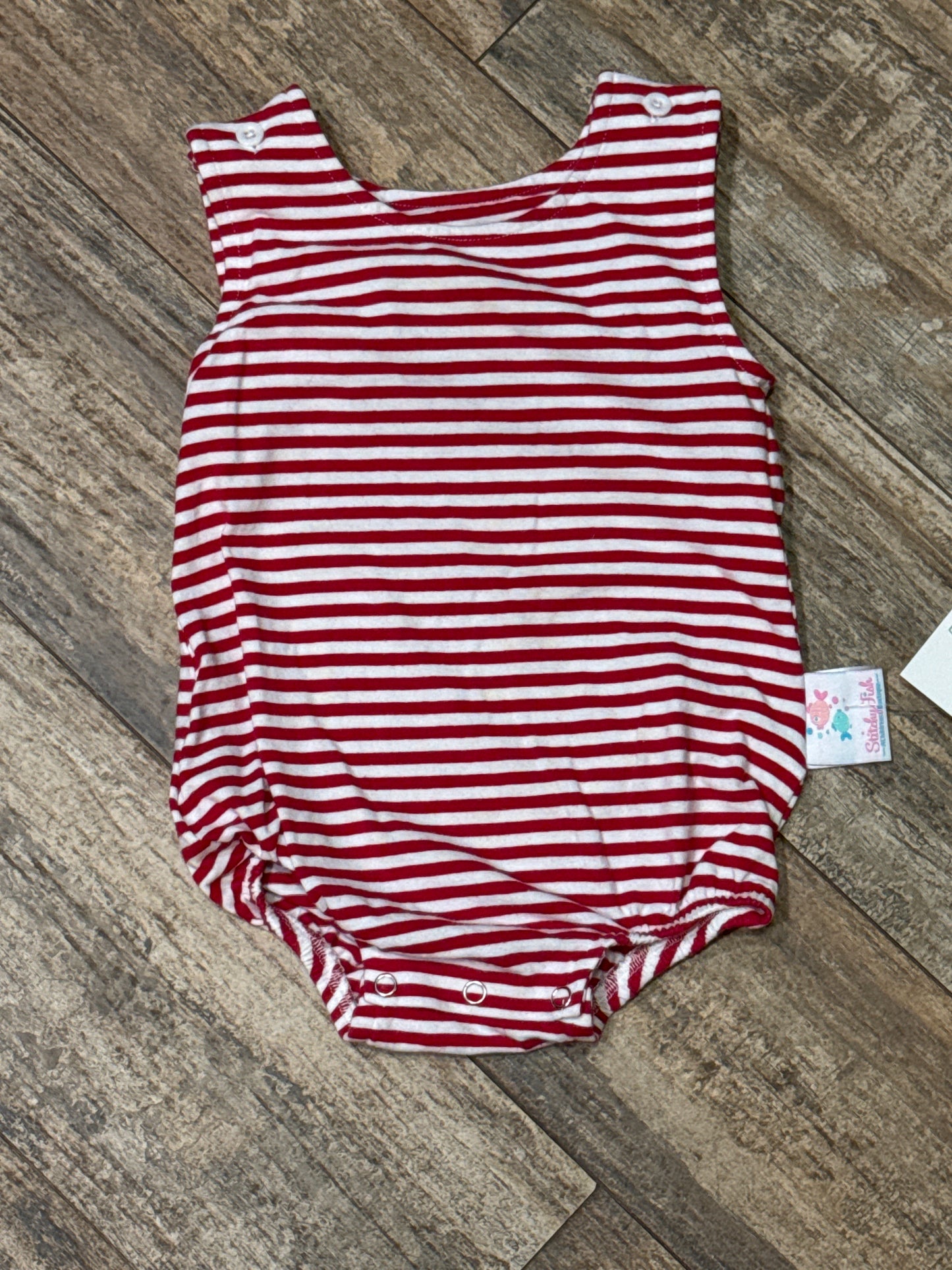 Stitchy Fish Red Stripe Bubble 9m
