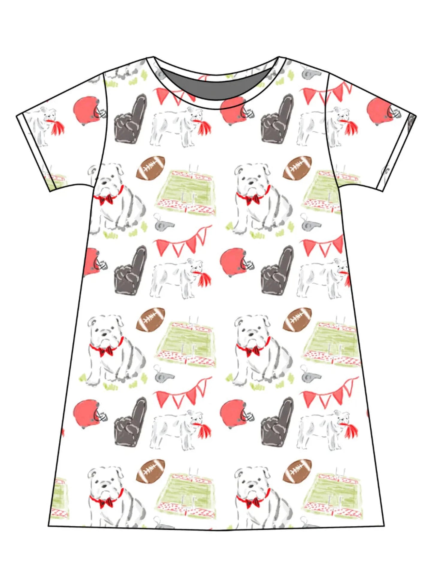 PRE-ORDER Charlotte Play Dress - Game Day Dawgs