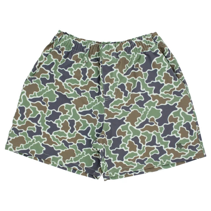 Printed Performance Short - Green Camo