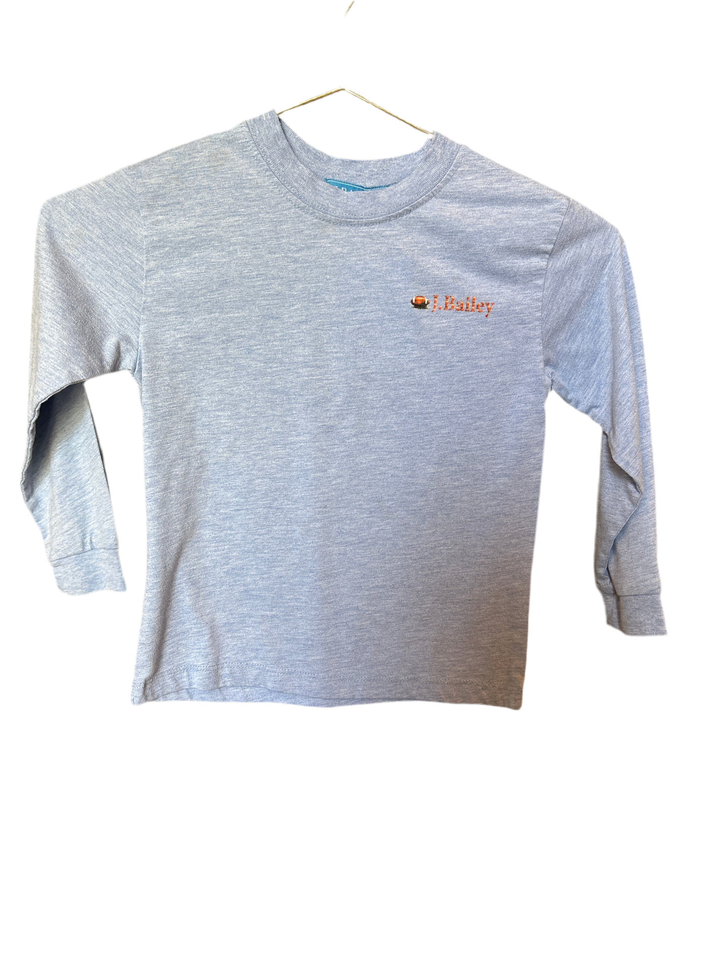 J Bailey Football Grey LS 4T