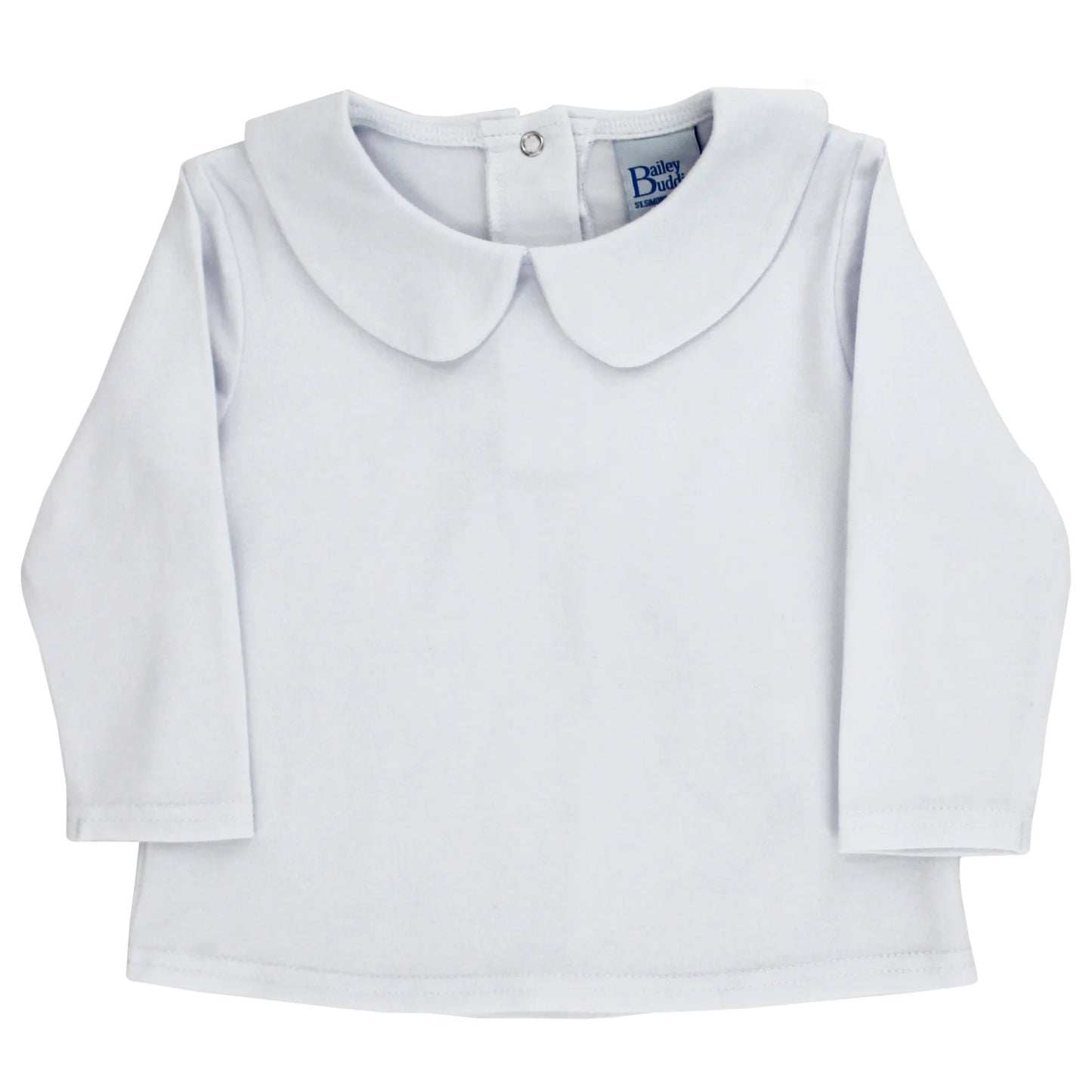 White Knit Boys Peter Pan Shirt