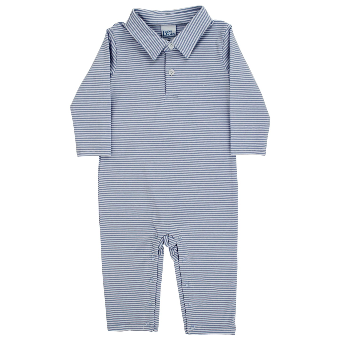 Blue Stripe Knit Play Suit