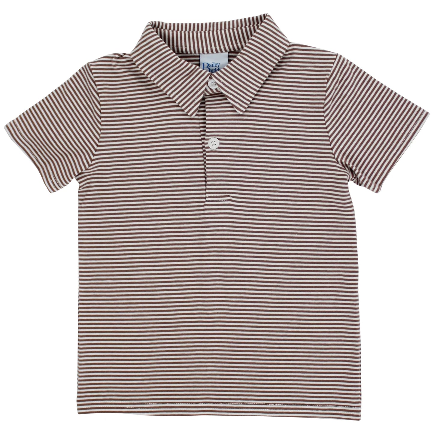 Sammy Polo - Chocolate Stripe Knit