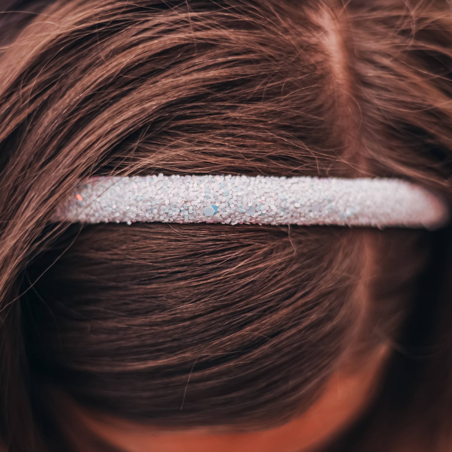 Glitter Headband - Thin Hairbands for Kids: Pink