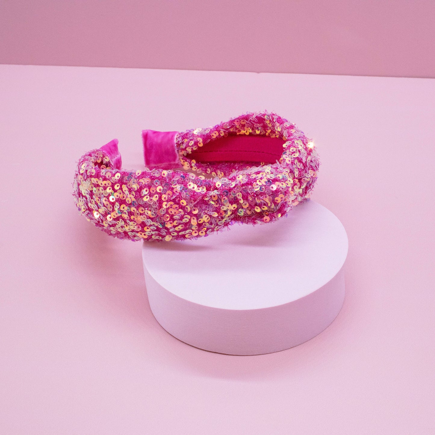 Sequin Knotted Hair Band Accessories: Rainbow