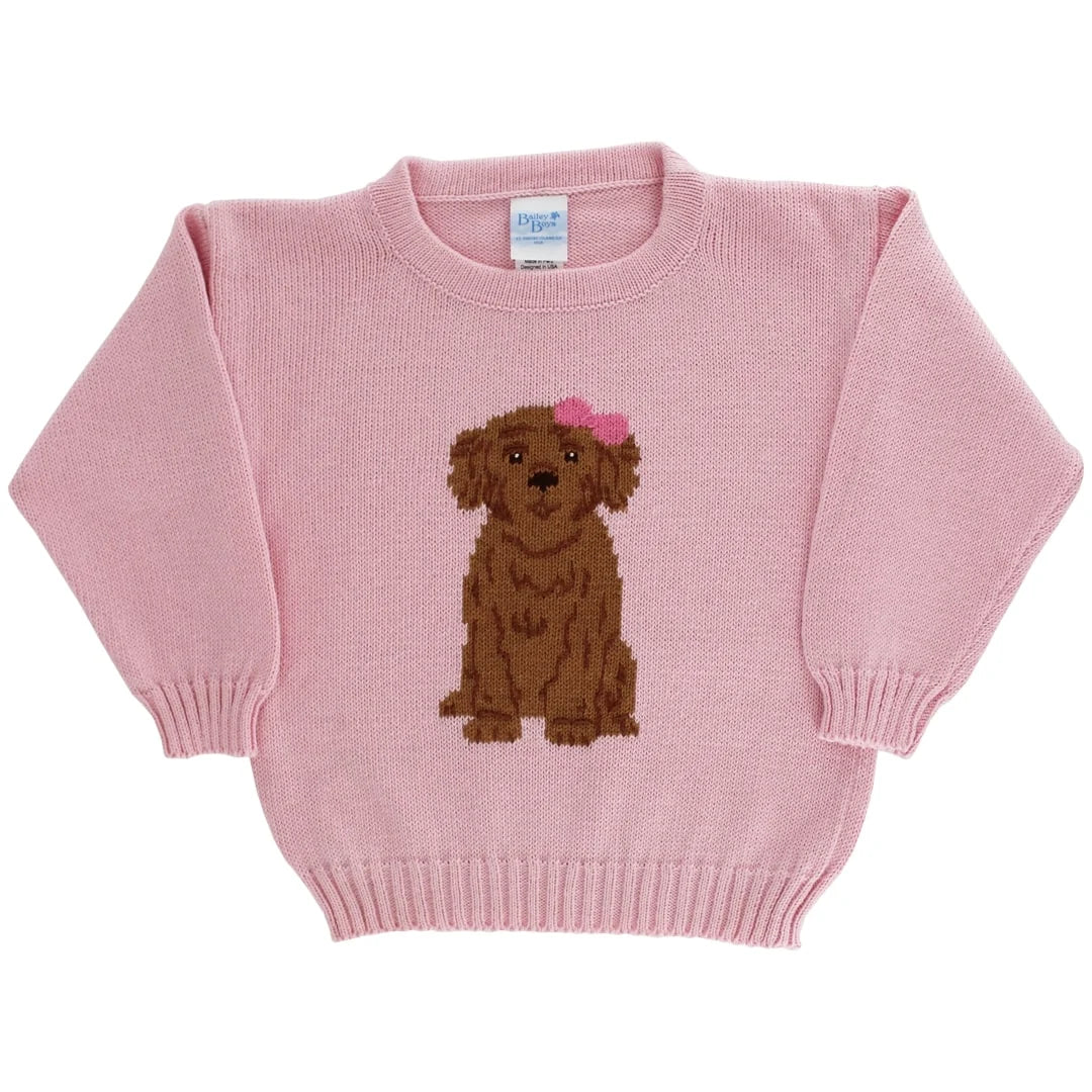 Pink Doodle Crew Neck Sweater