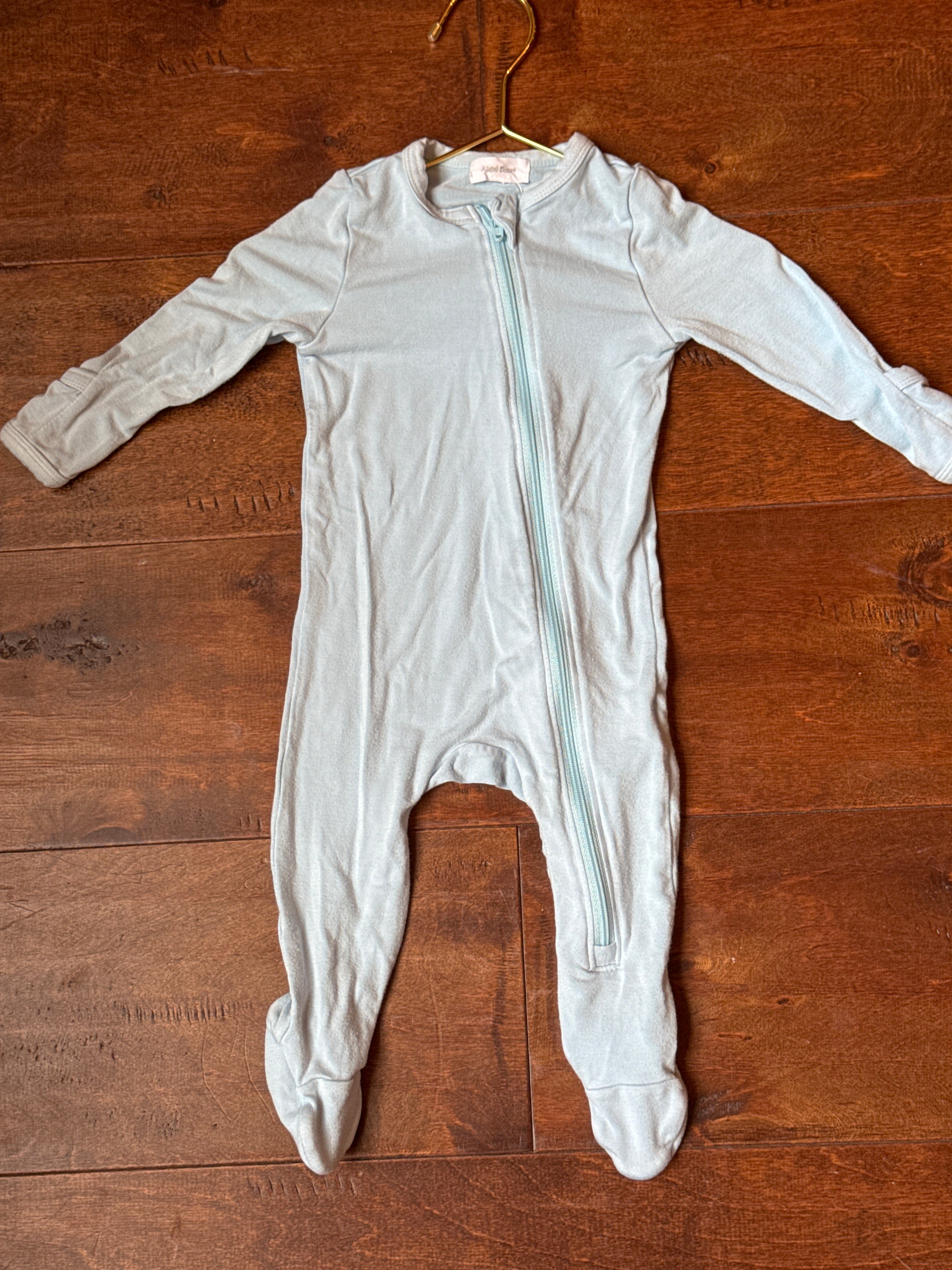 Angel Dear Powder Blue Footie 3-6m