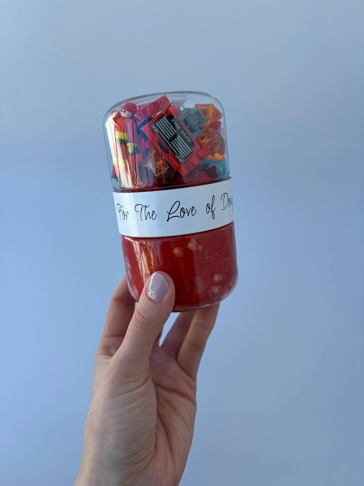 Fireman Sensory Dough Double Jar