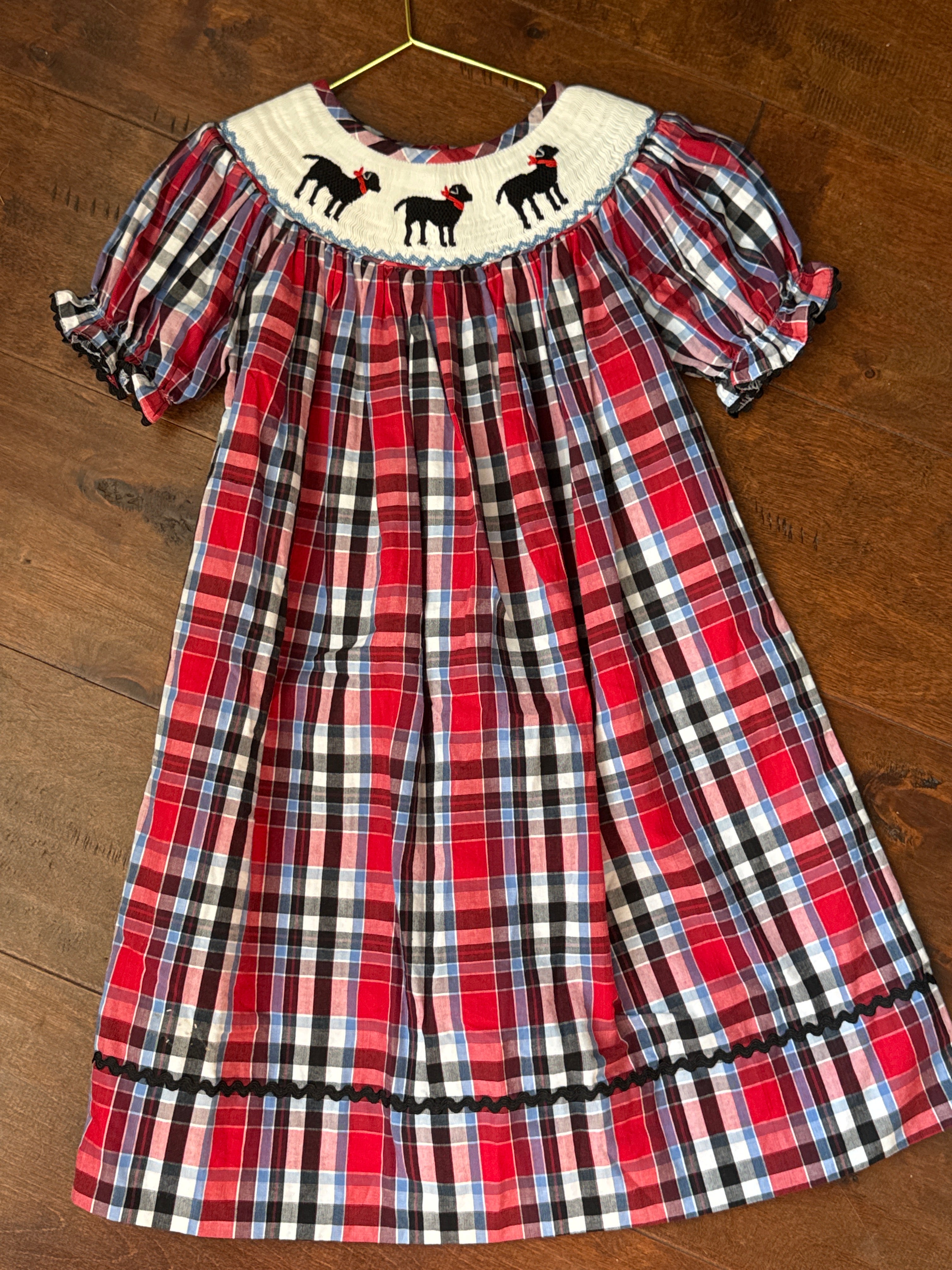 Plaid Lab Smocked Dress 5