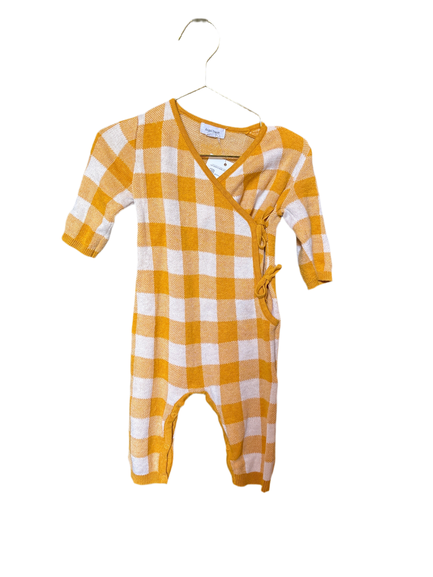 Angel Dear Gingham Onepiece 3-6M