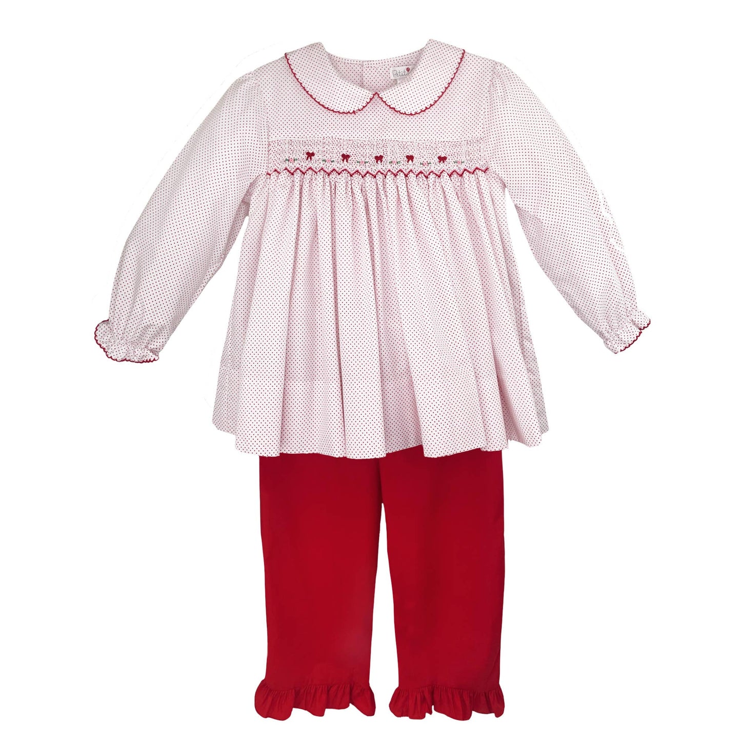 Top and Pant Set with Corded Smocking: 4T
