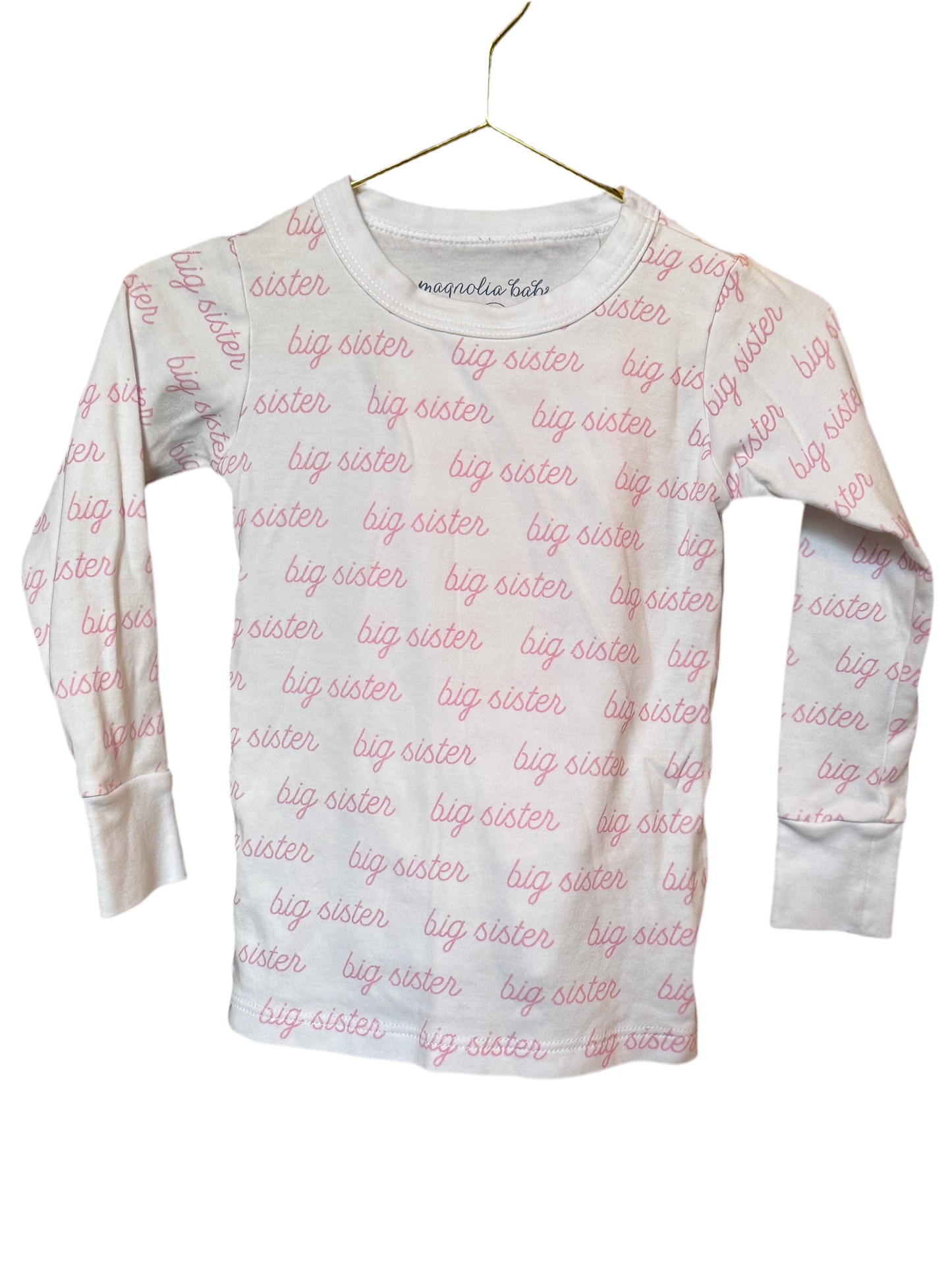 Magnolia Baby BIG SISTER Pjs 2T