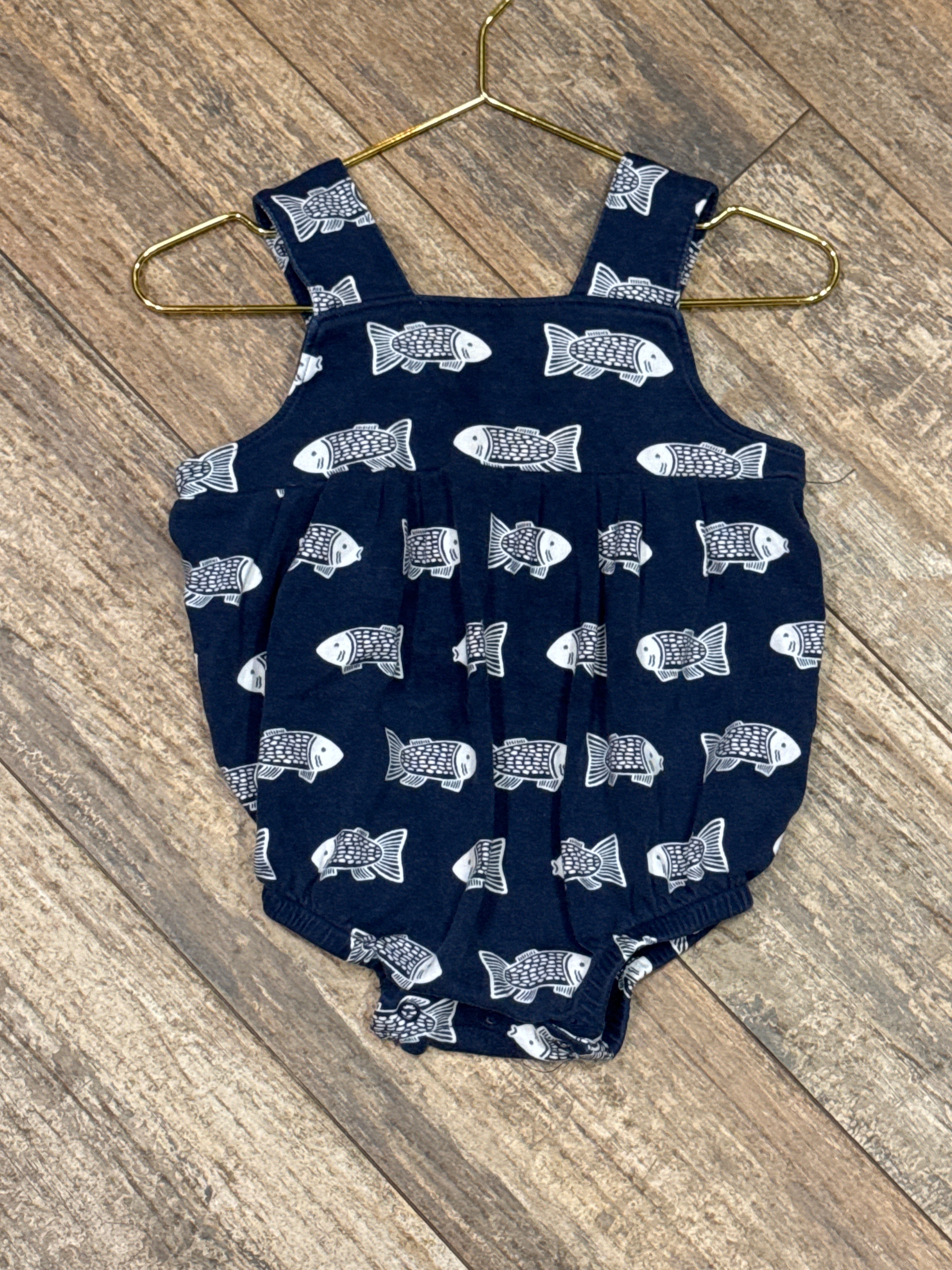 TBBC Navy Fish Bubble 18-24m