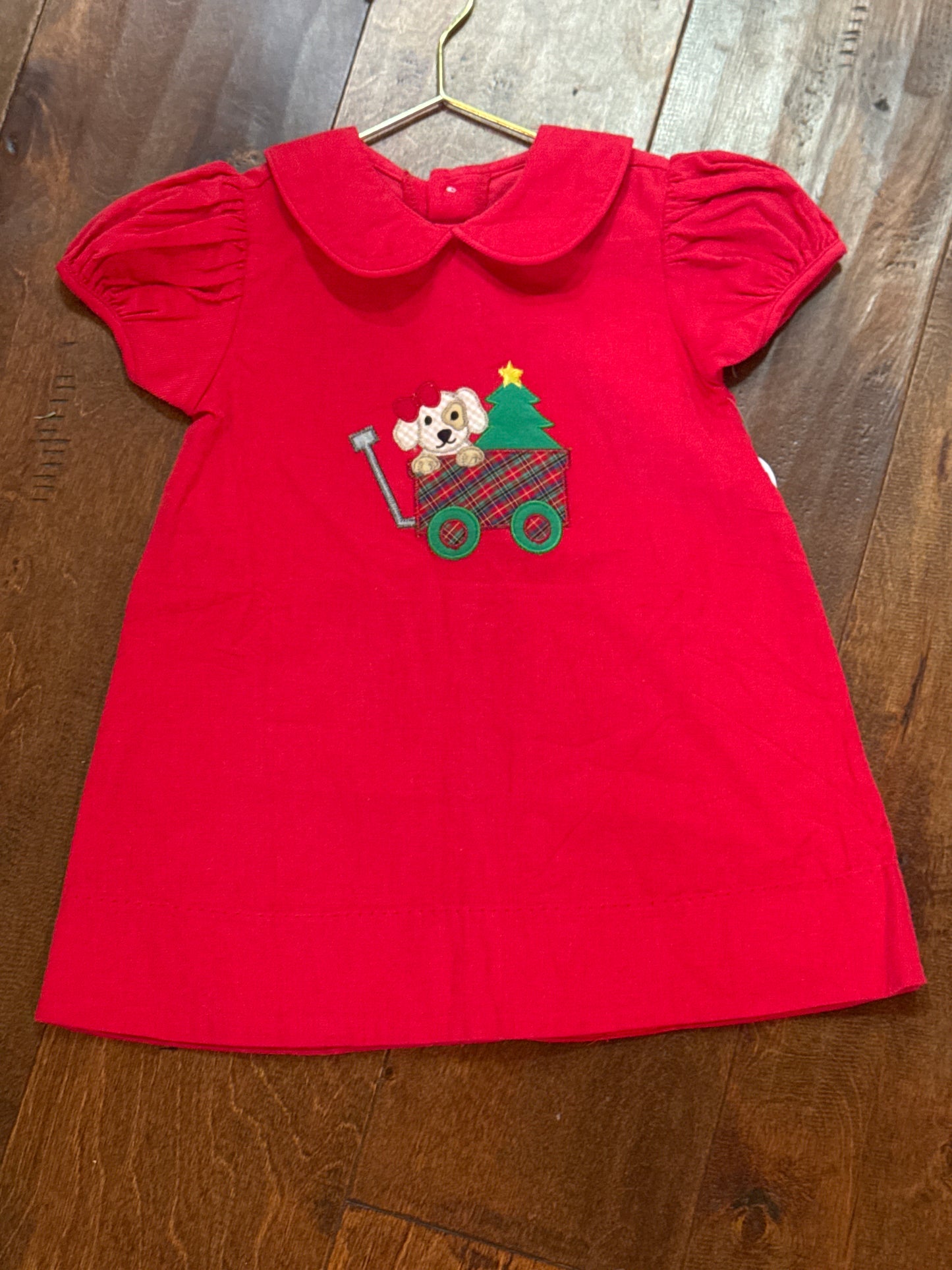 Baby Sen Red Ava Dress Puppy 2T