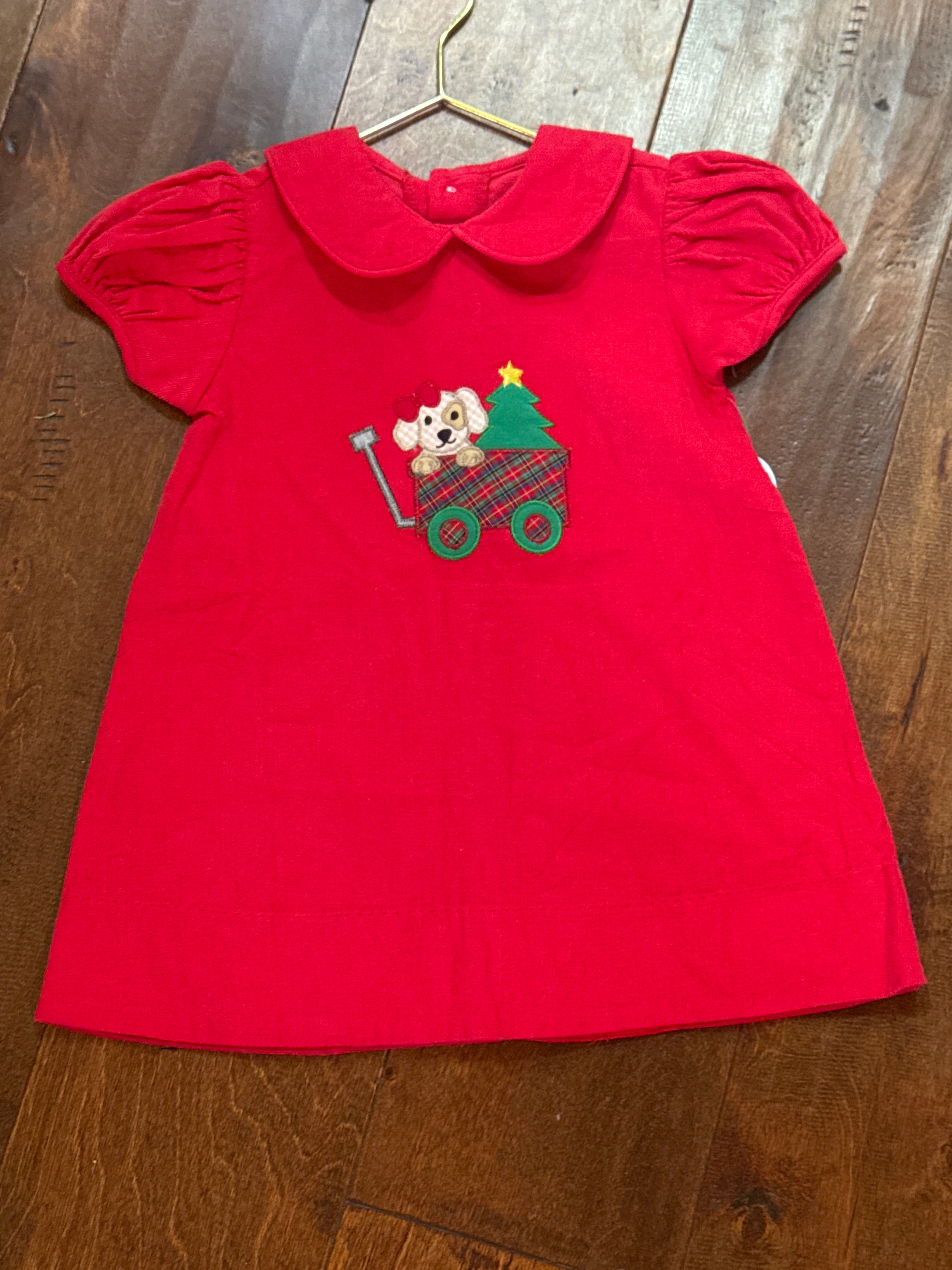 Baby Sen Red Ava Dress Puppy 2T