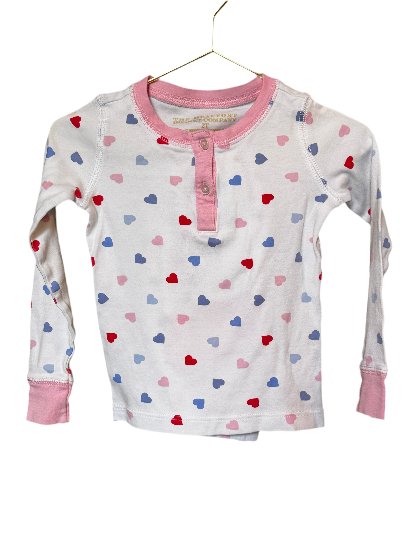 TBBC Heart PJs 2T
