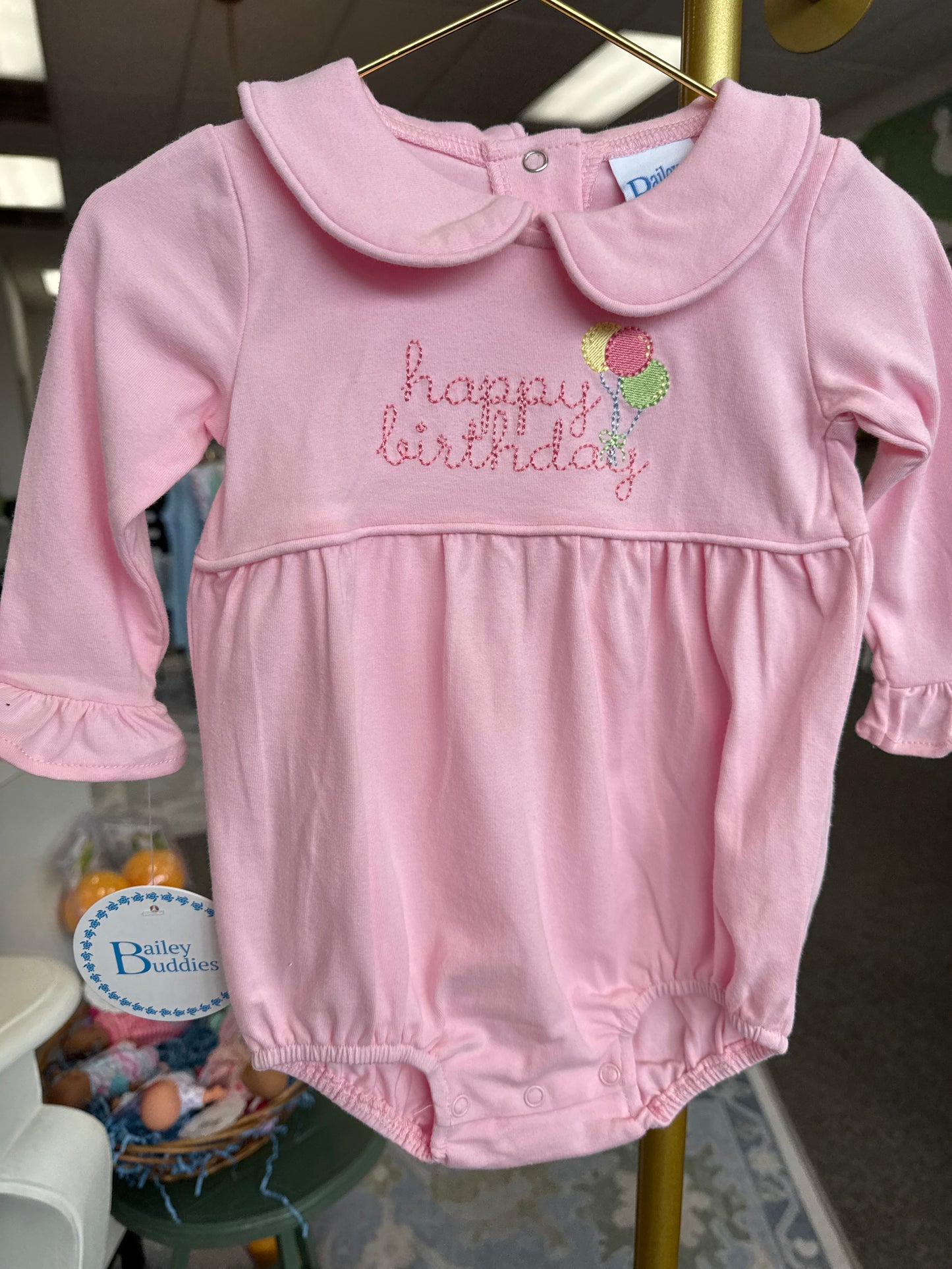 Happy Birthday Knit Bubble (Girl)