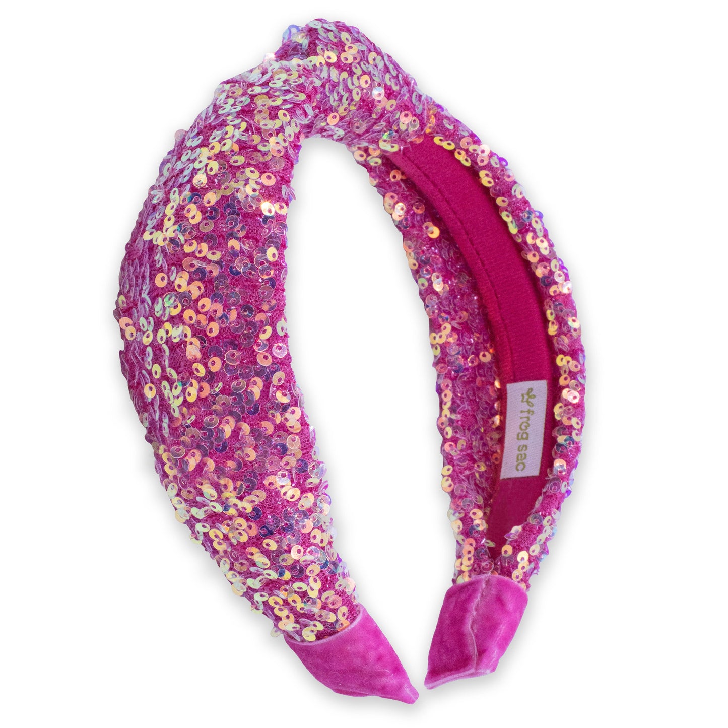 Kids Knot Headband - Sequin Knotted Hair Band Accessories: Gold