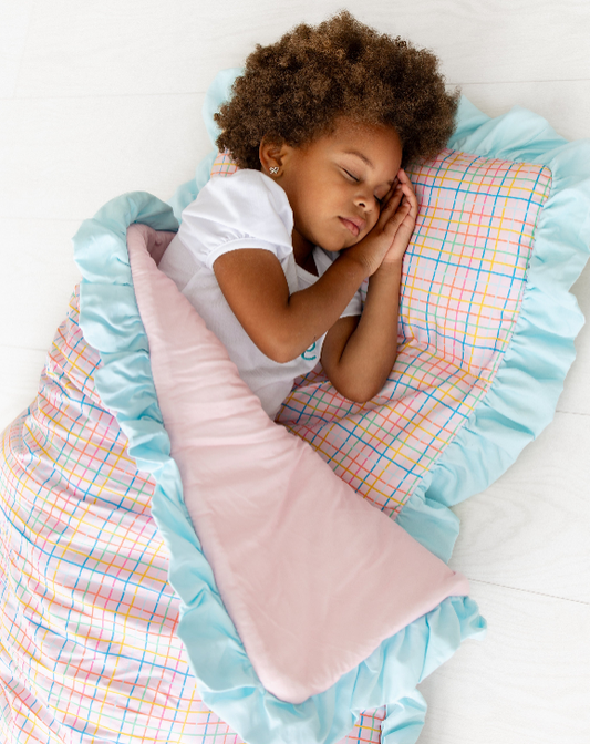 Preschool Nap Mat - Pink Plaid