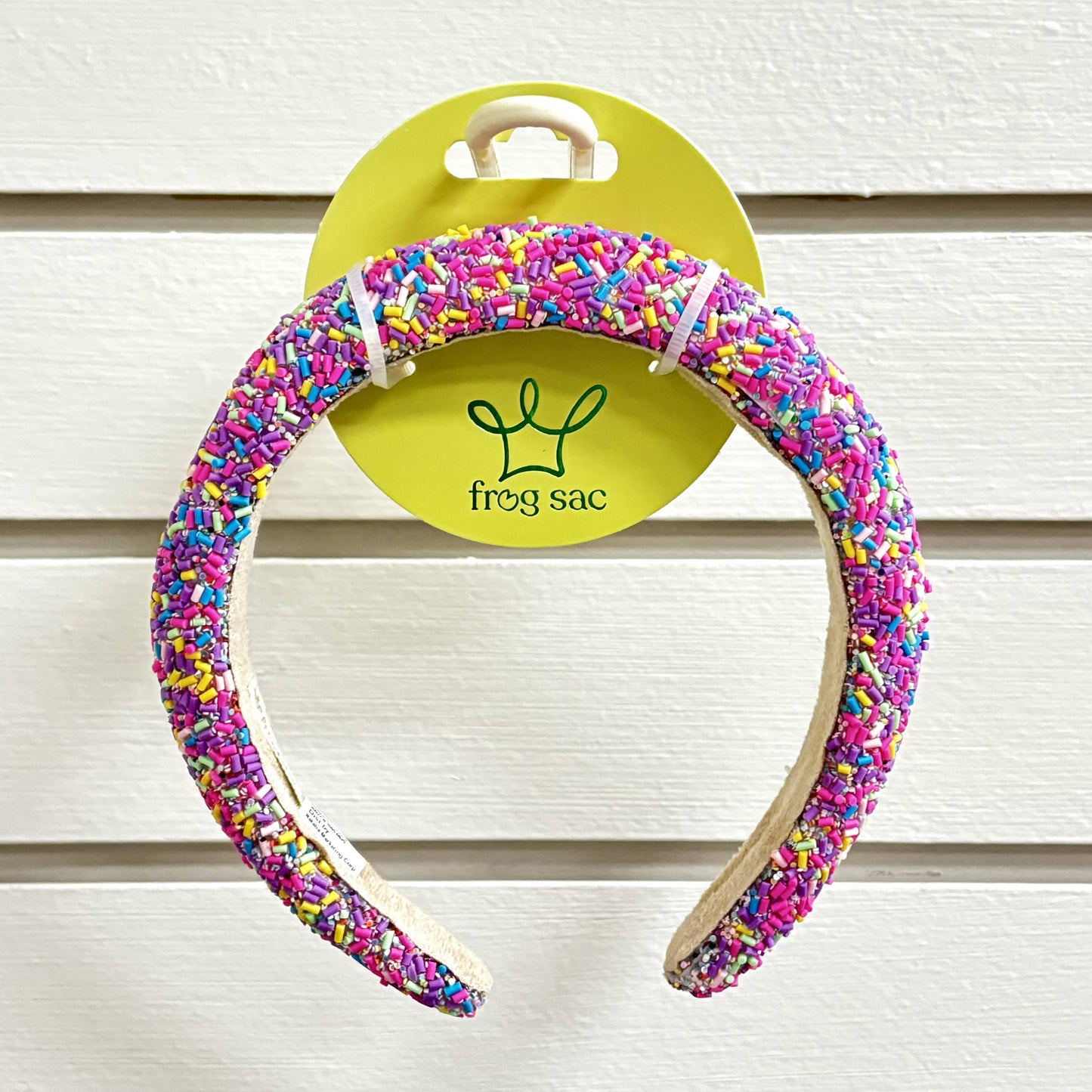 Padded Sprinkles Headband - Confetti Hair Band: Hot Pink
