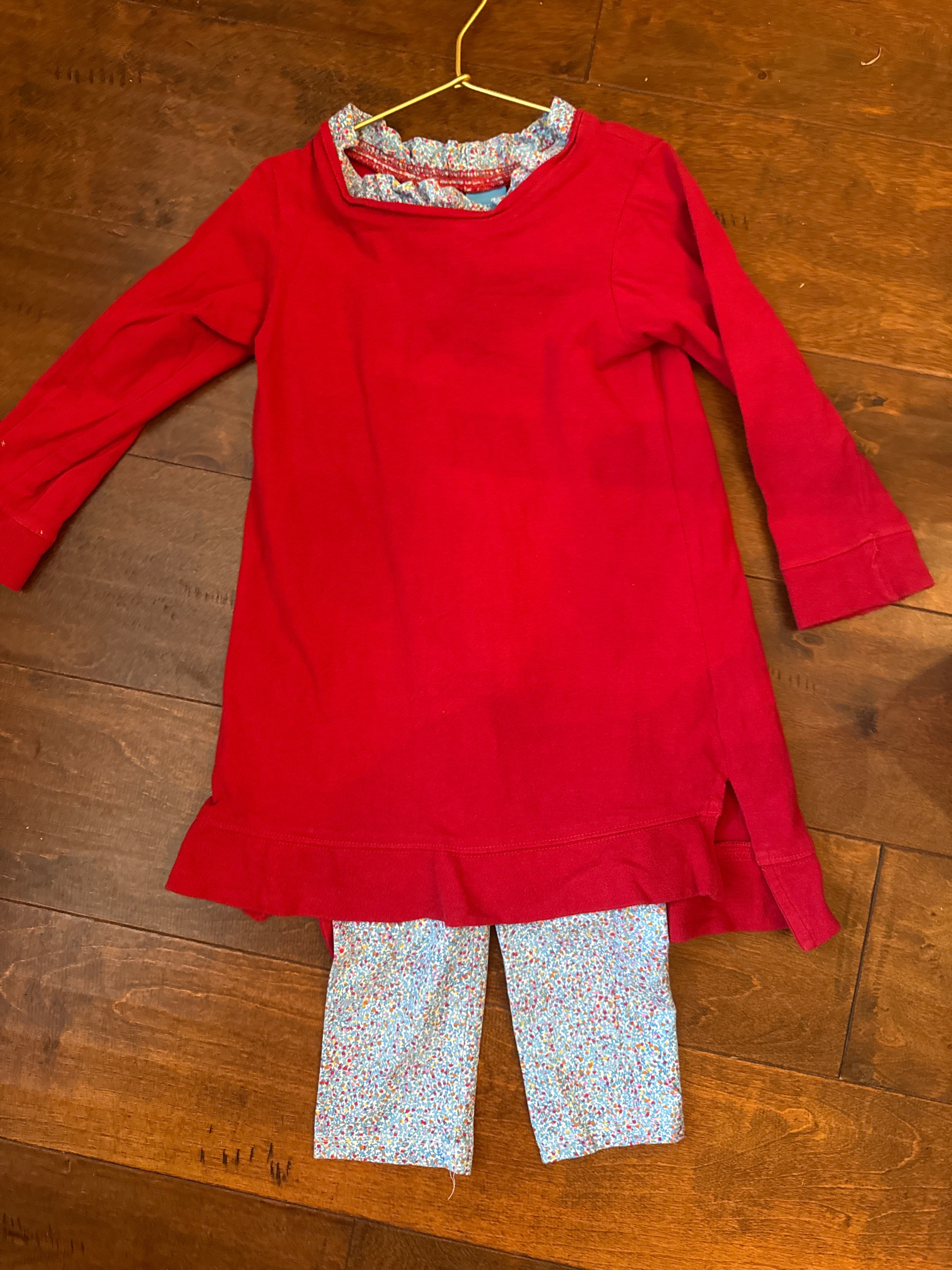 JBailey Red Floral Tunic Set 6
