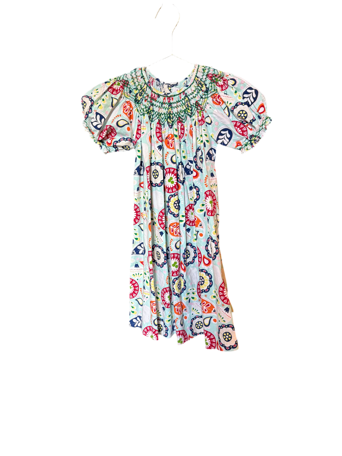 Mom & Me Smocked Multi Dress 3T