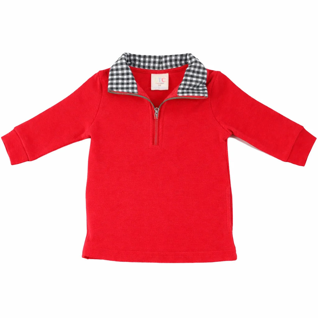 Red and Black Gingham Pullover (unisex)