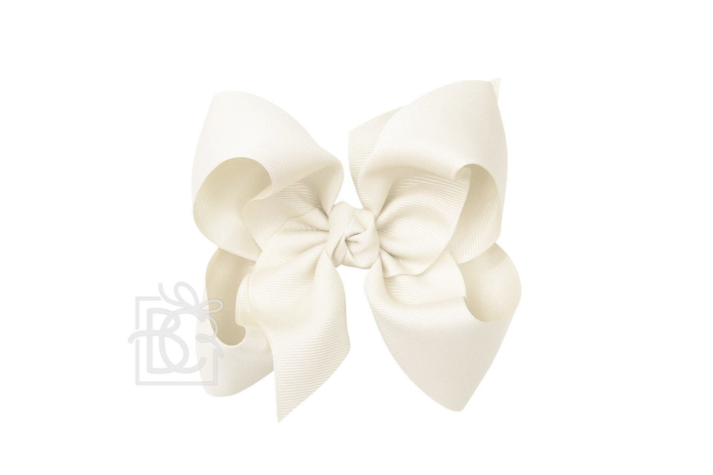 Signature Grosgrain Bow - Antique White