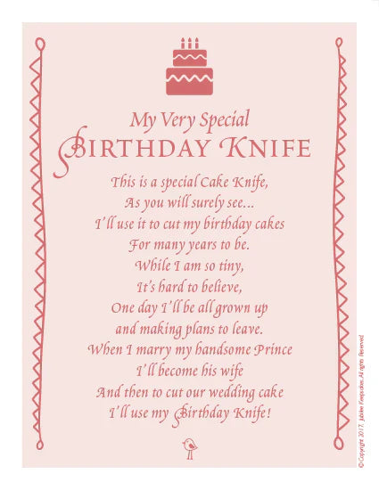 Birthday Knife - Mint Seersucker
