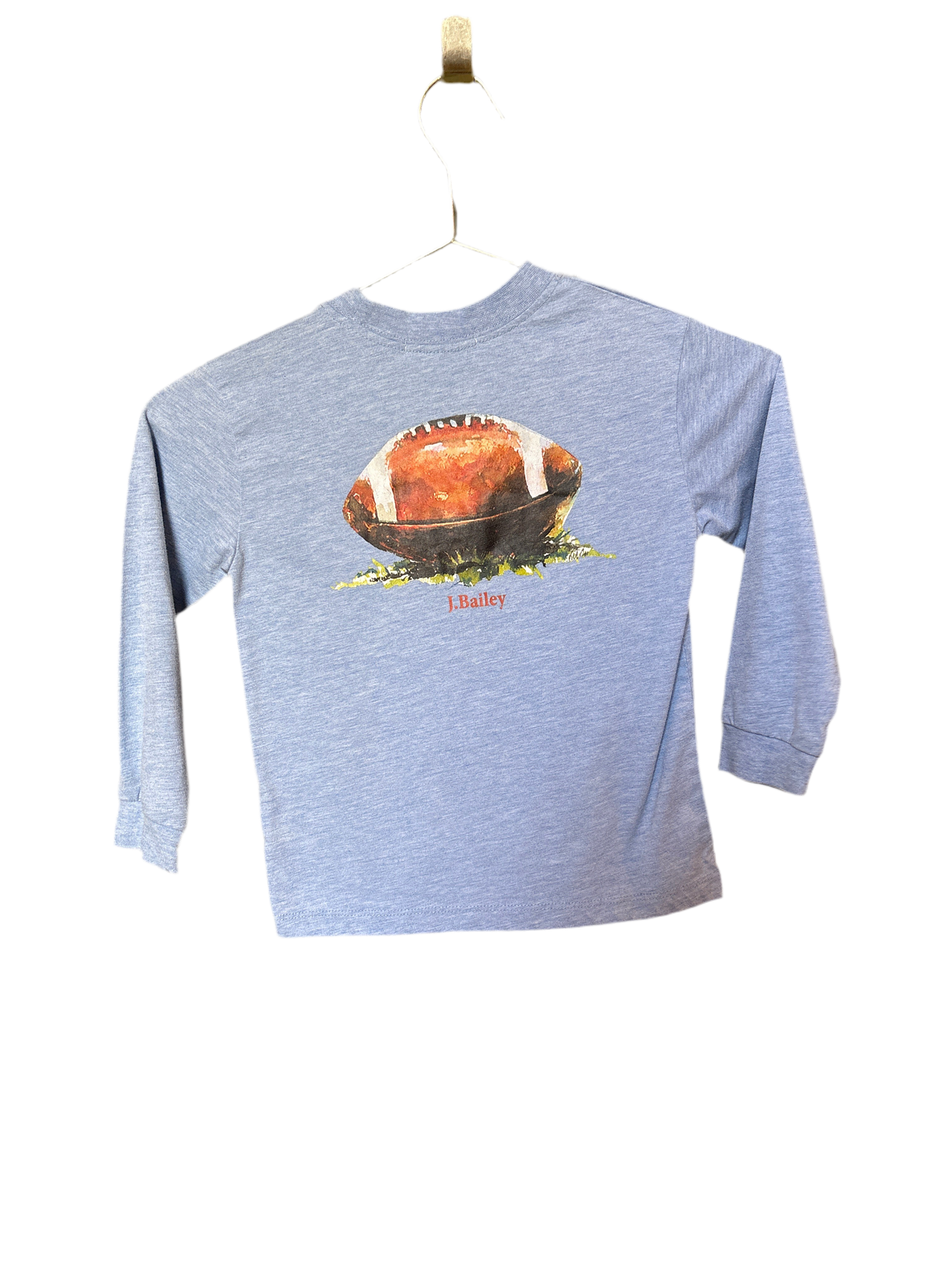 J Bailey Football Grey LS 4T