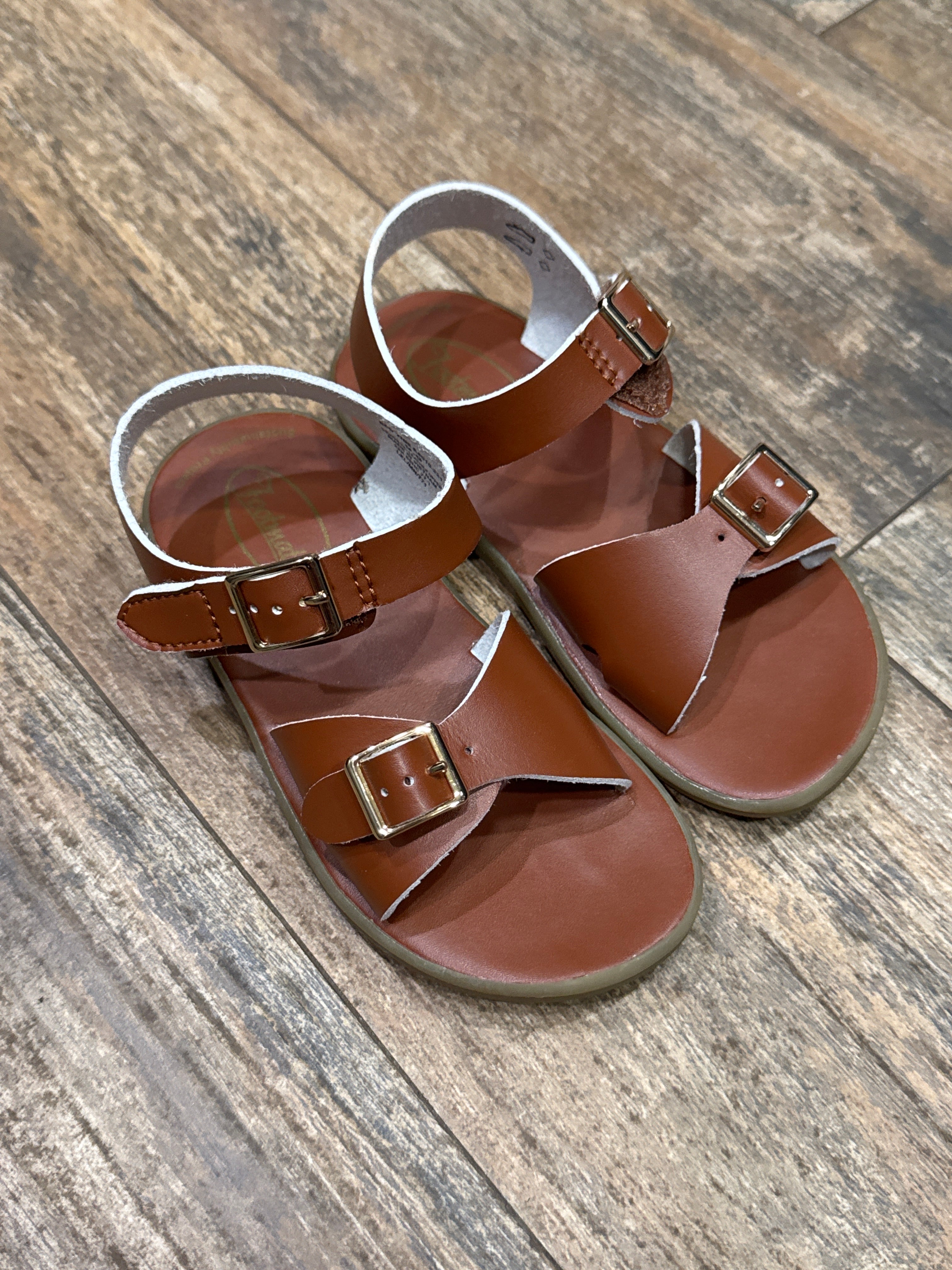 Footmates Tan Velcro Sandals c9