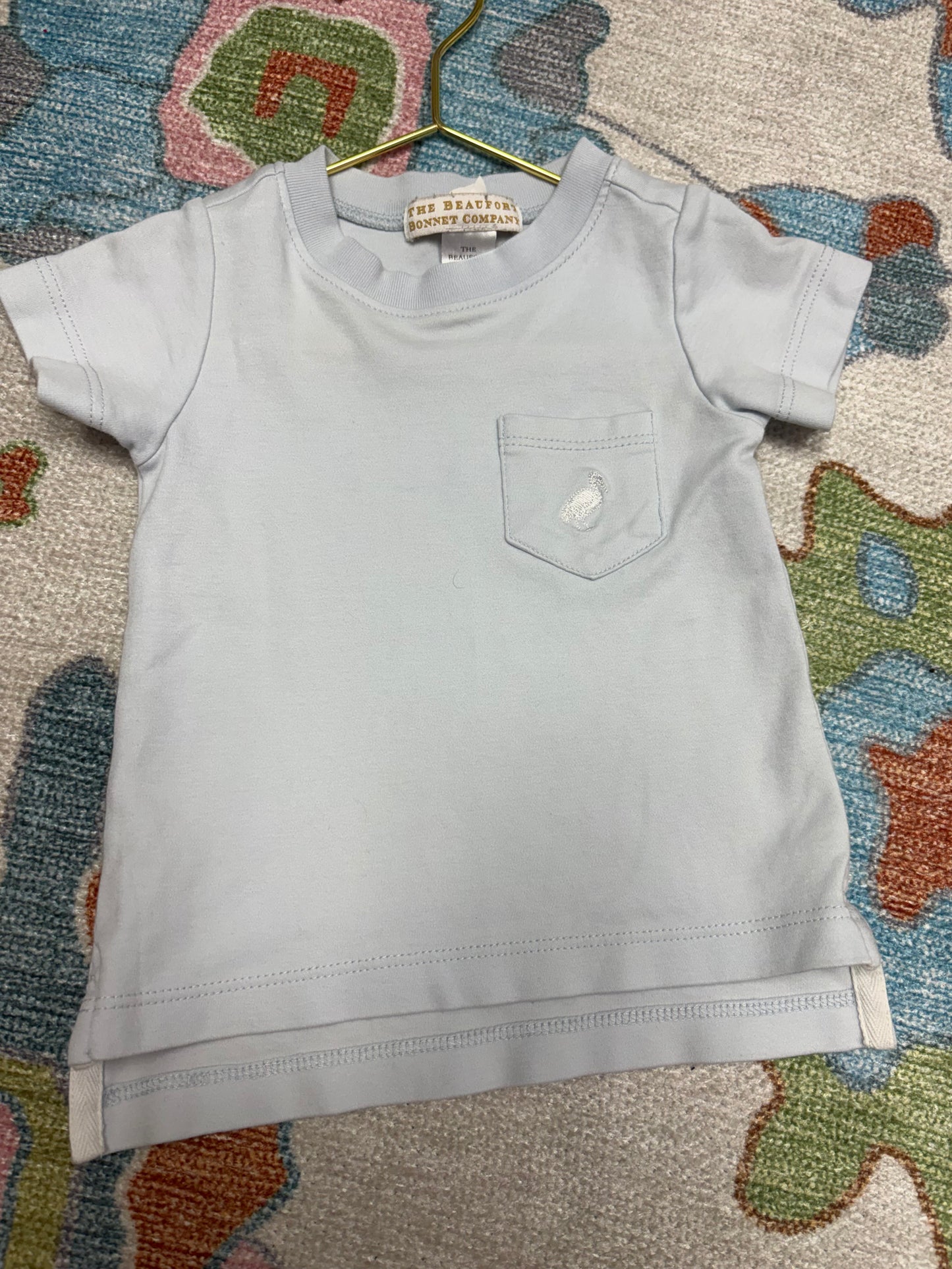 TBBC Powder Blue Pocket Shirt 6-12M