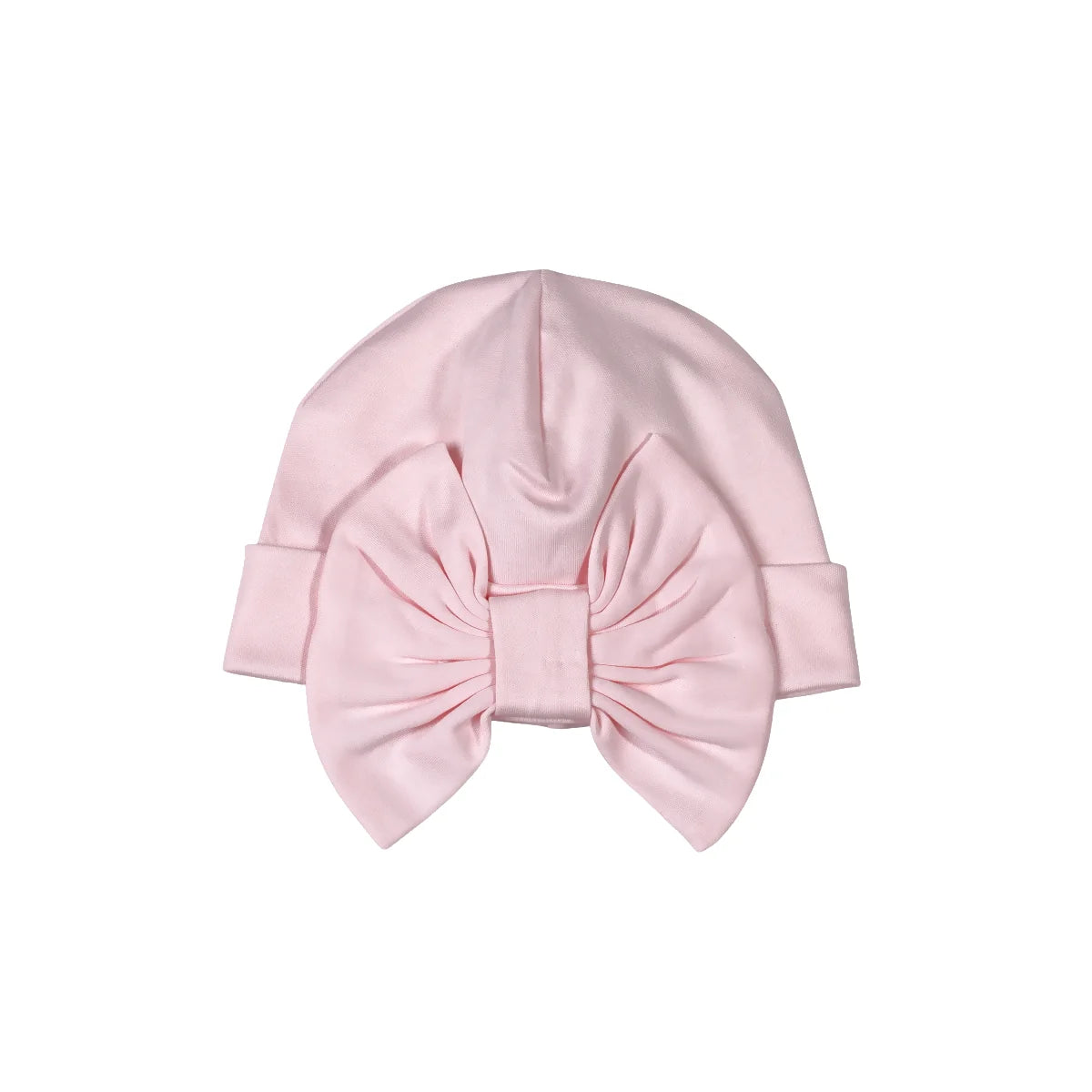 Pink Pima Bow Baby Hat