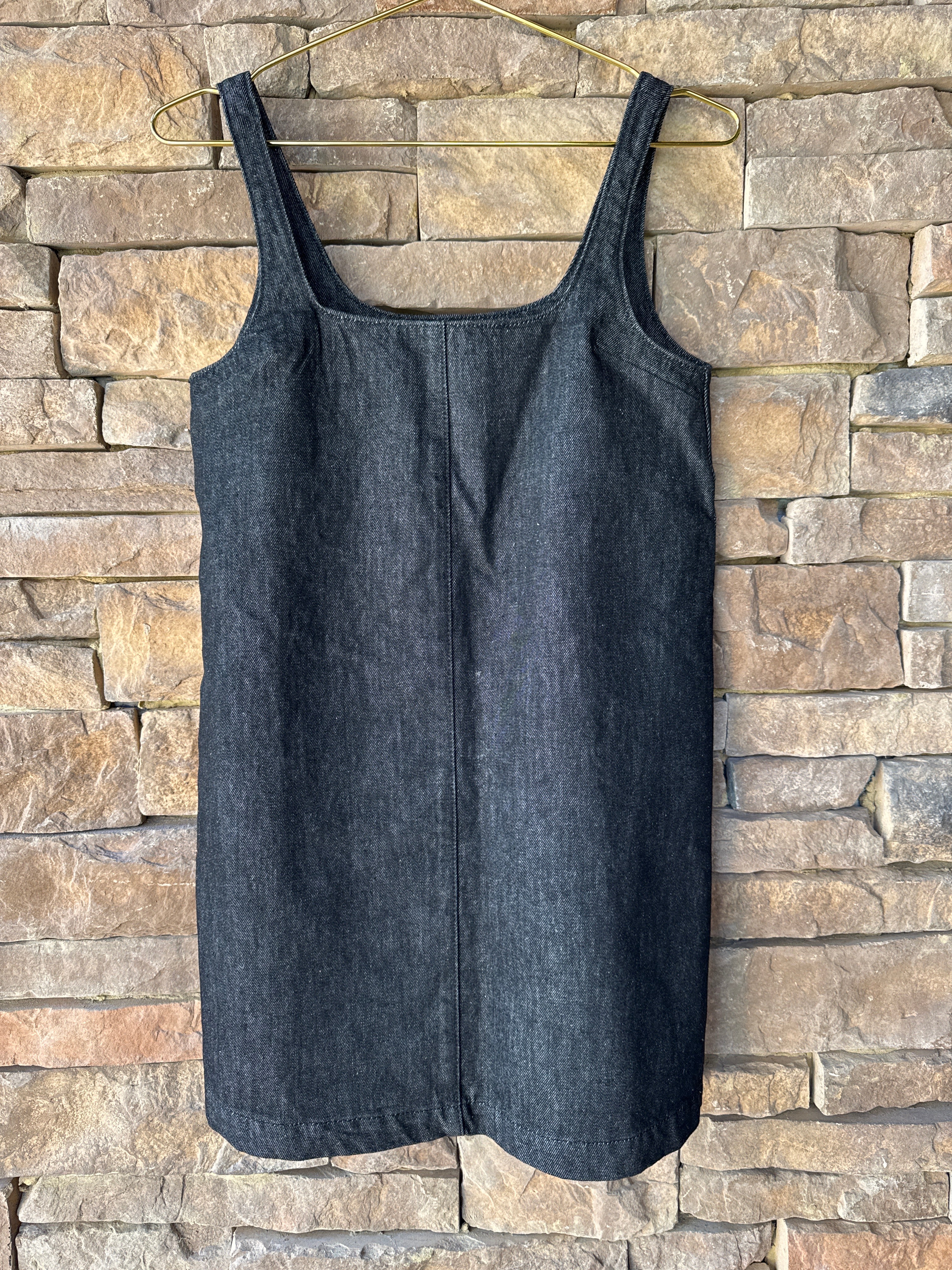TopShop Black Denim Mini Dress 2