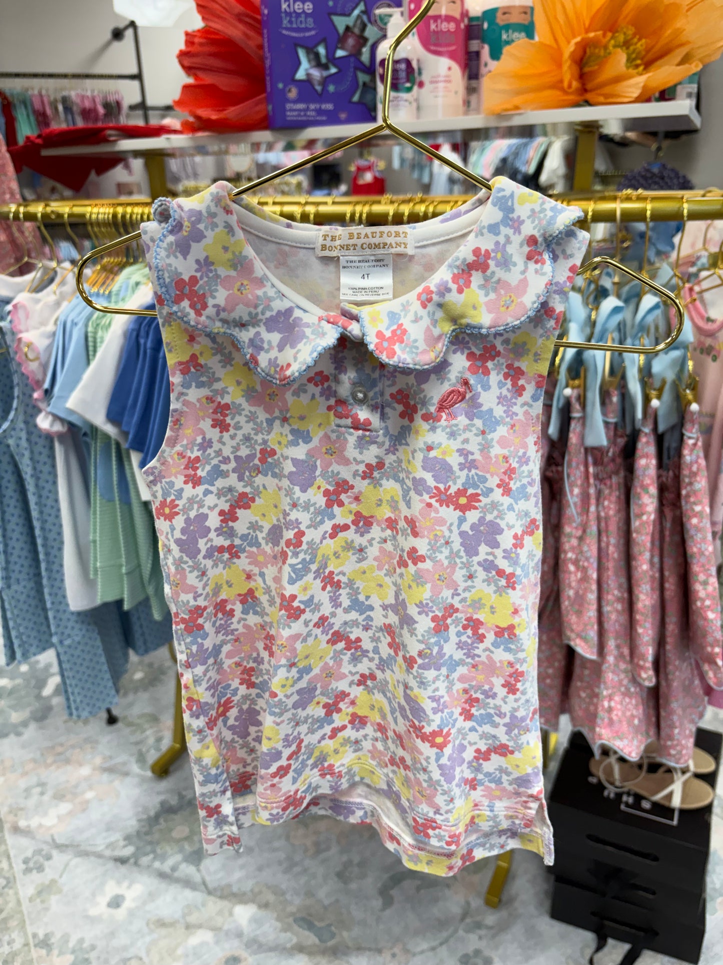 TBBC Floral Collar Shirt 4T