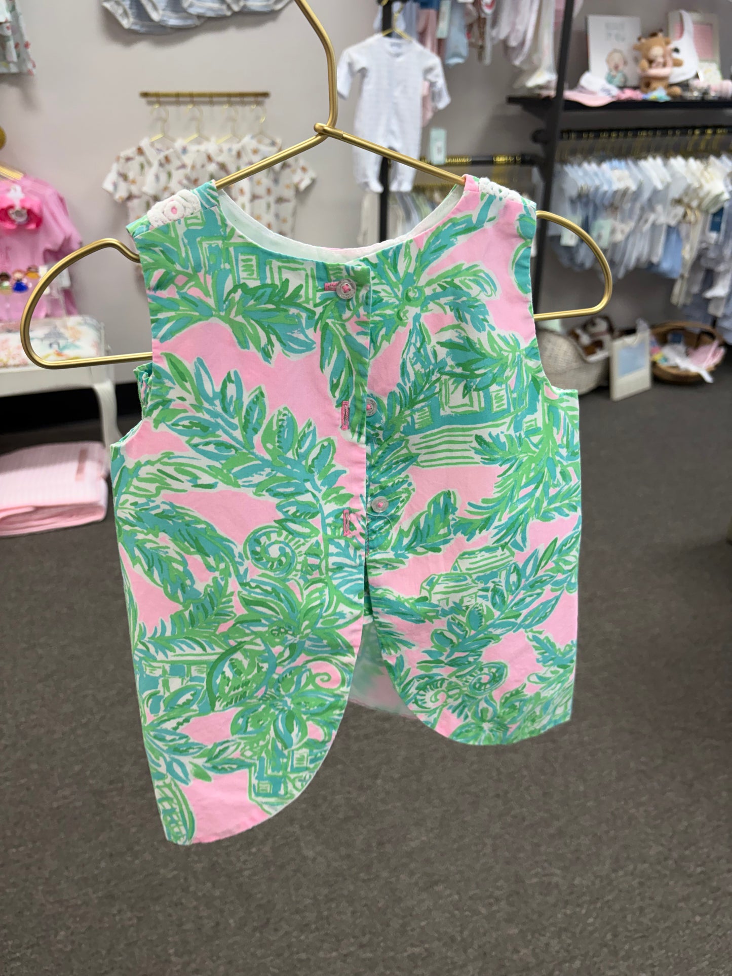 Lilly Pulitzer Pink &Green Diaper Set 18-24M