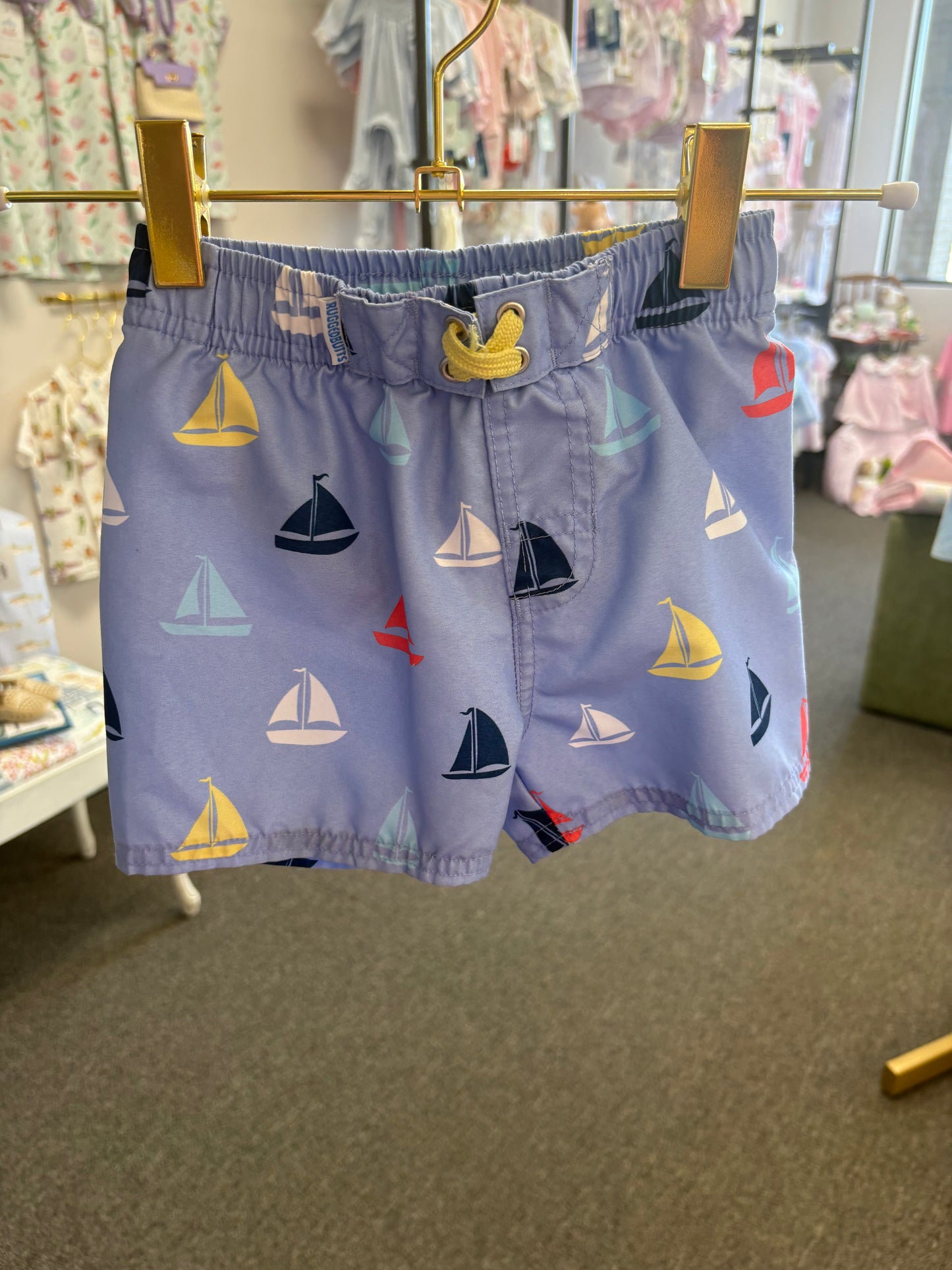 Rugged Butts Sailboat Swim Trunk 12-18M