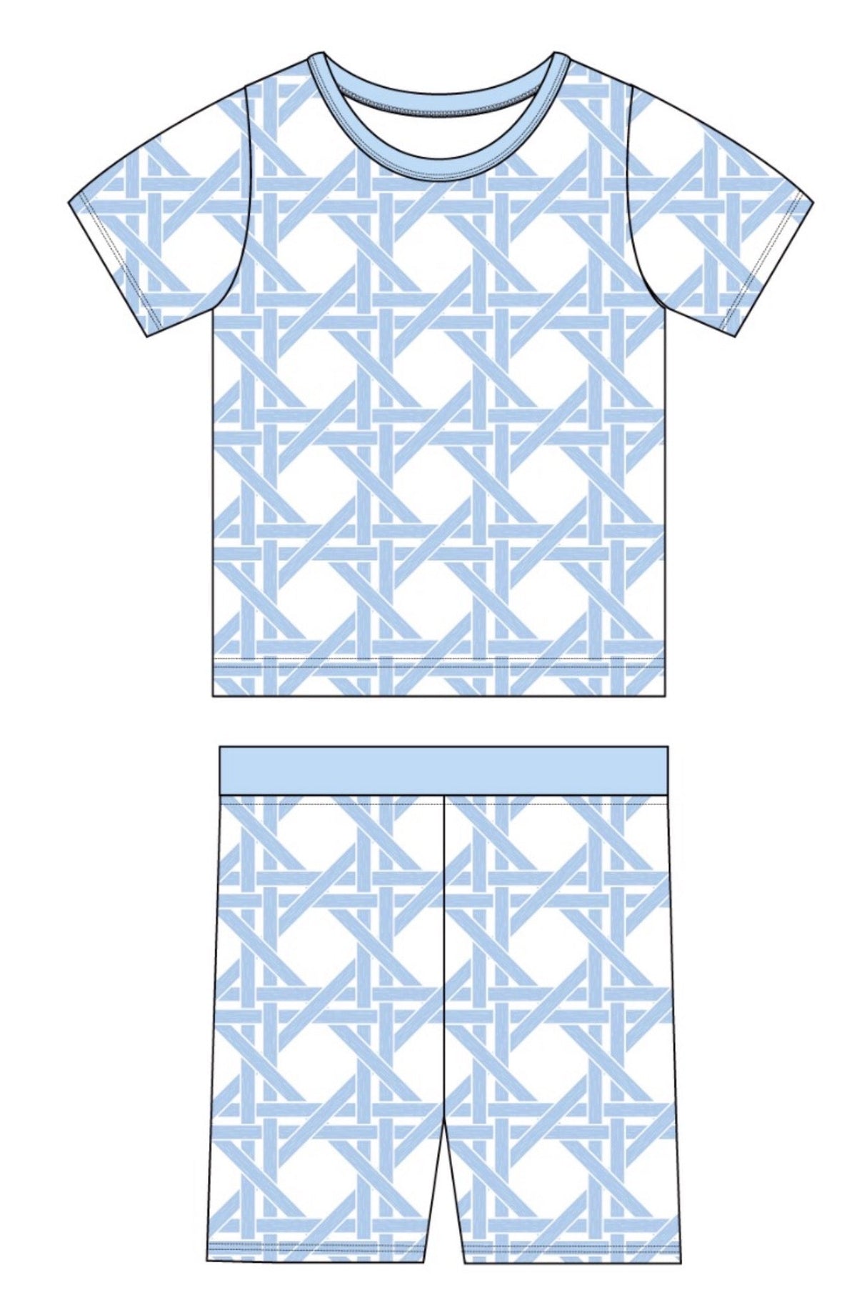 Blue Trellis Jam Set