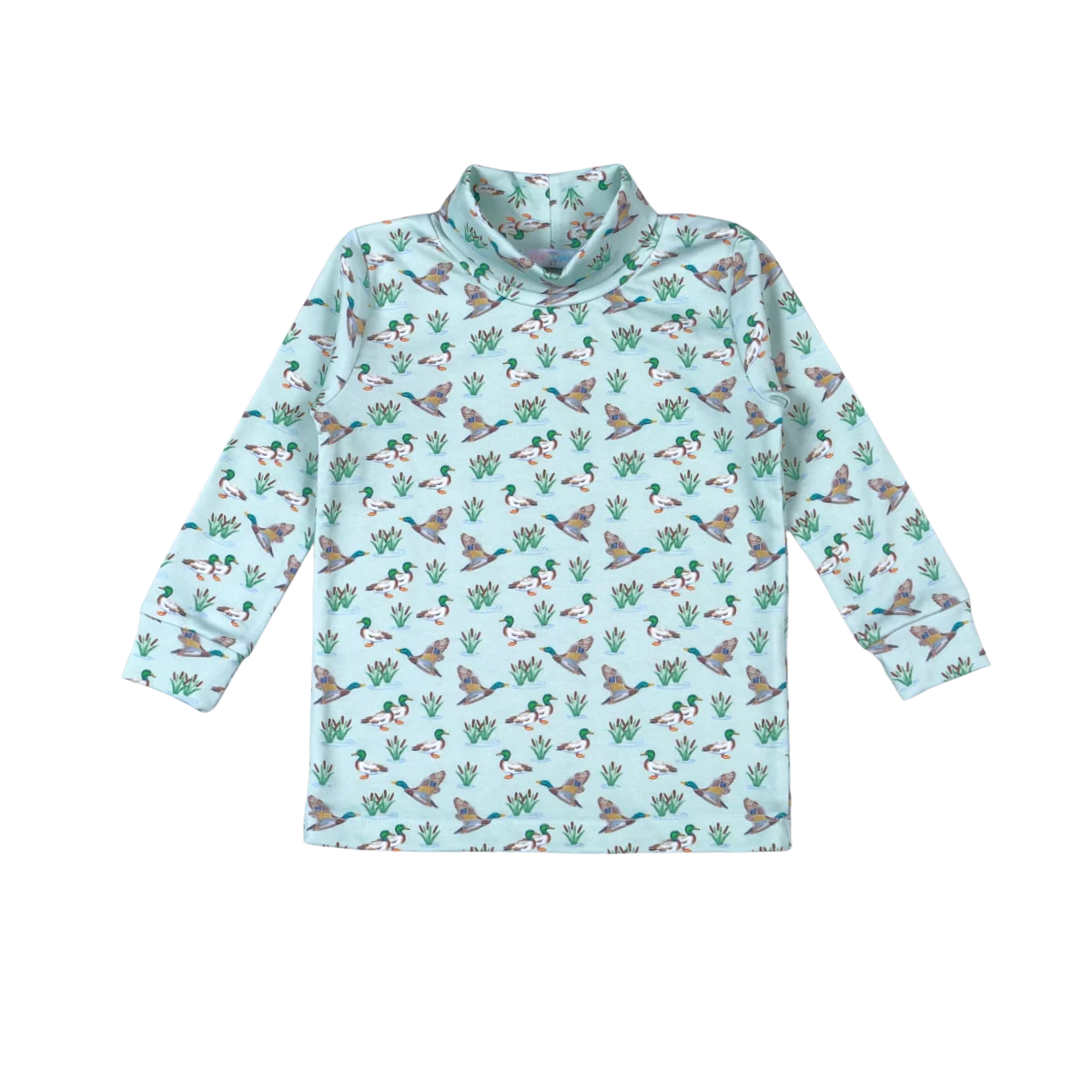 Mallard Ducks Pima Turtleneck
