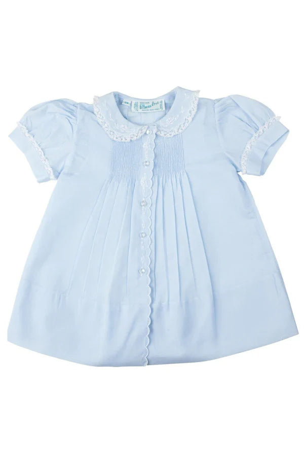 Scalloped Trim Slip Dress - Blue