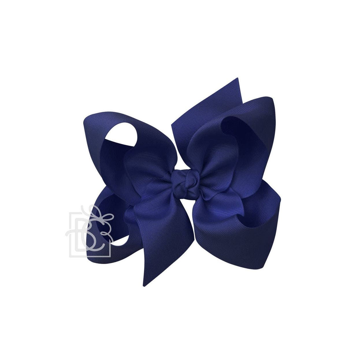 Signature Grosgrain Bow - Navy