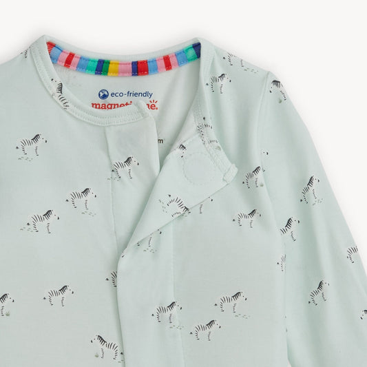 Modal Magnetic Footie - Teal Savannah Plains