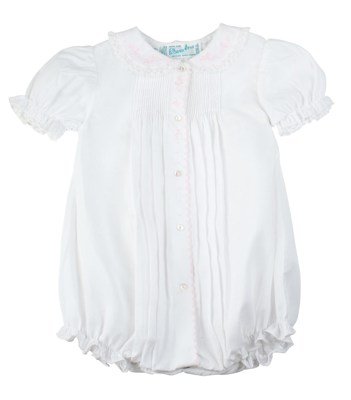 Scalloped Open Front Bubble - White