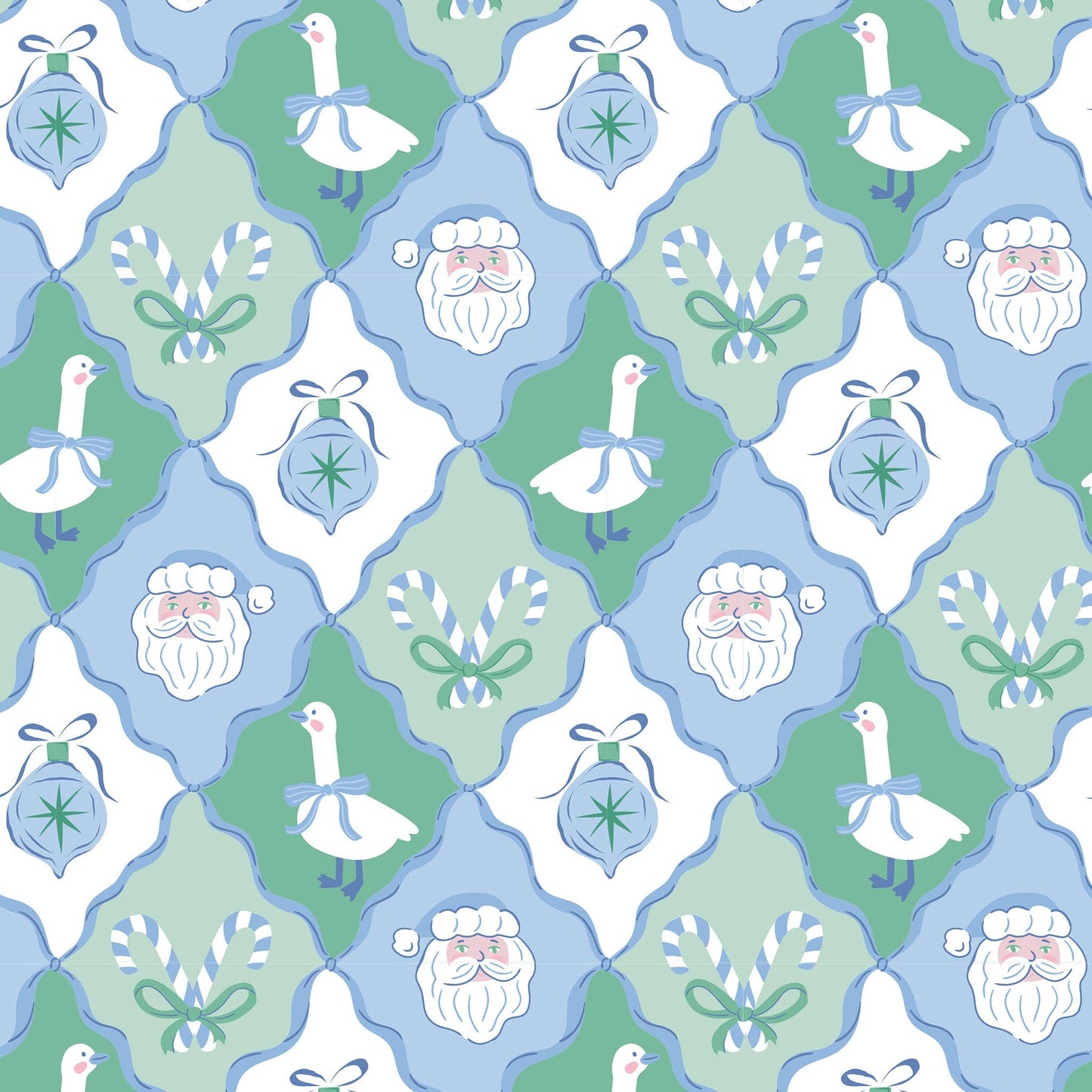 Girls Bamboo Loungewear - Frosted Christmas: 3T