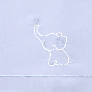 Preemie Baby Elephant Diaper Set - Blue