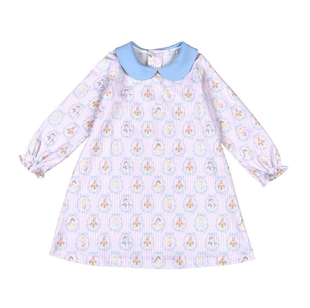Royal and Charm Pima Scalloped Collar Dress