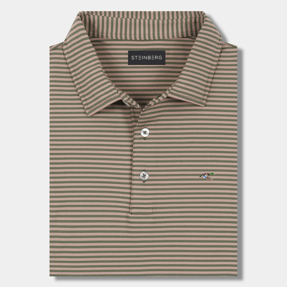 Khaki Mallard Performance Polo