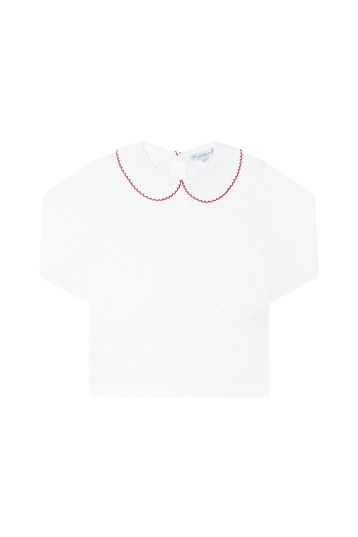 Elise Peter Pan Collared Shirt - Red