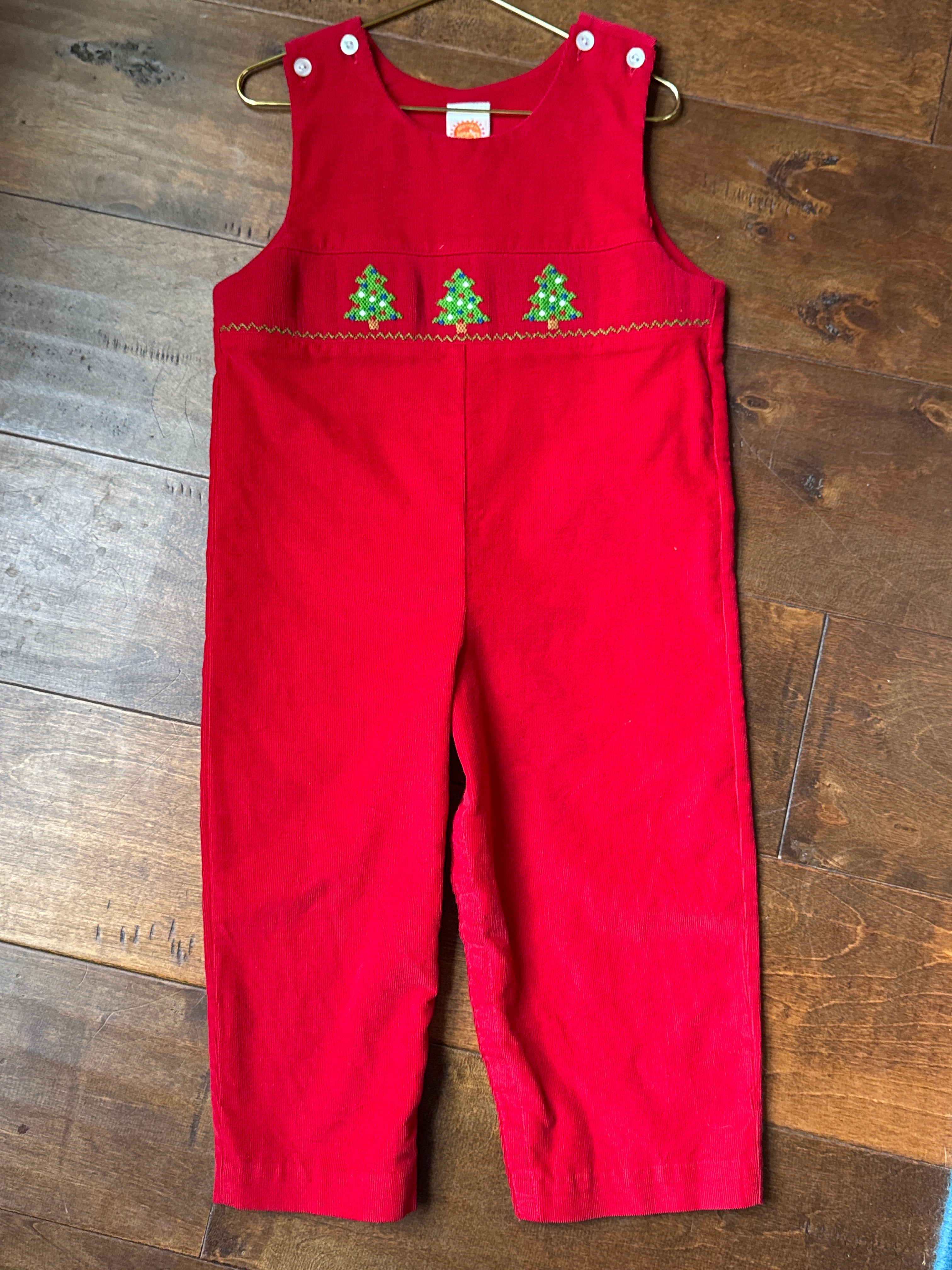 Southern Sunshines Kids Cord Chrismas Longall 3T
